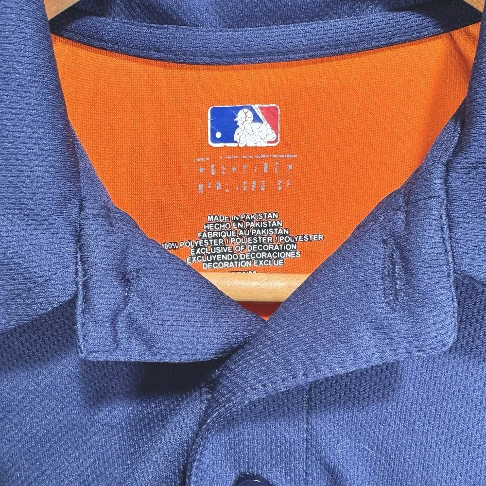 Detroit‎ Tigers Polo Shirt MLB Genuine Merchandise Men's Medium Blue Baseball - Picture 4 of 8